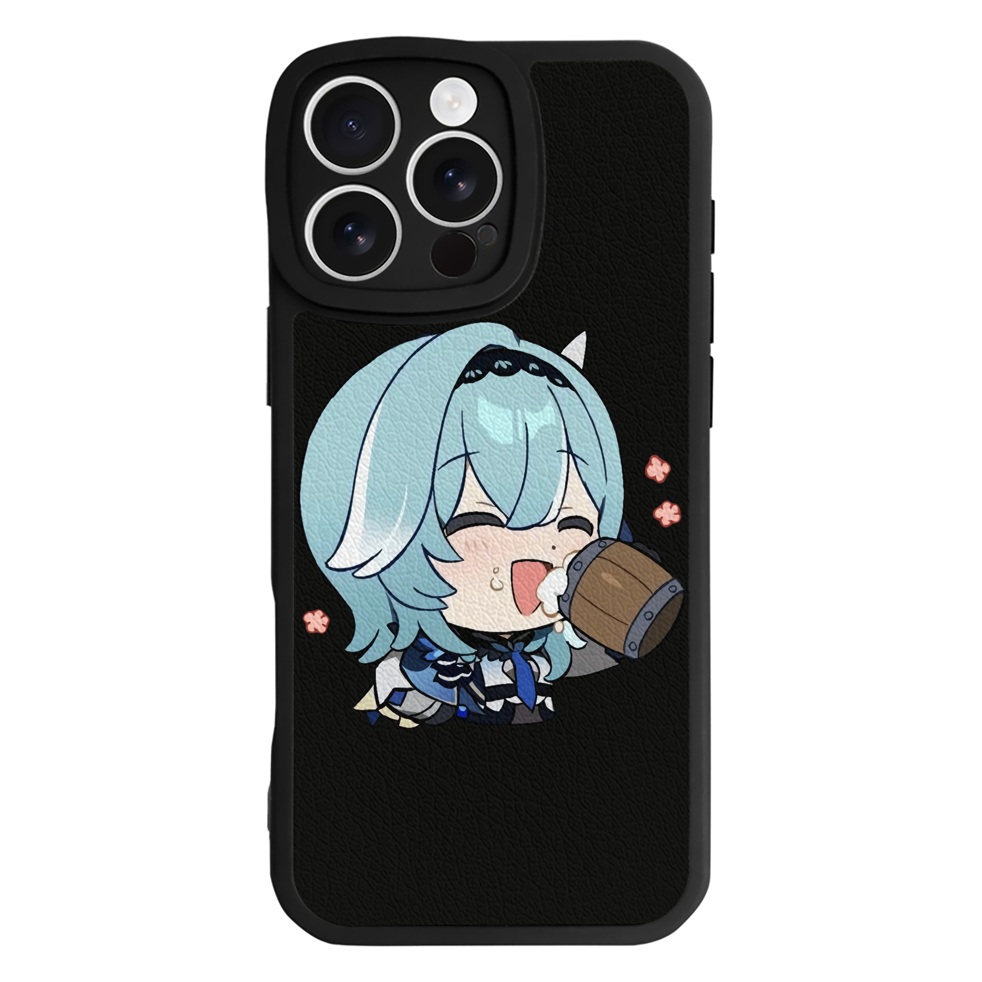 げんし神 优菈 ゆうら genshin Yūra 【iPhone 16シリーズ対応】シリコンスマホケース（レザー調） 材質：シリコン